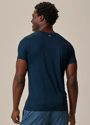 Malwee - Camiseta Slim Dry Fit Active Azul Marinho - MALWEE
