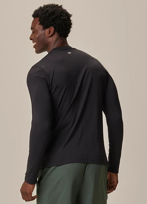 Malwee - Camiseta Slim Malha Uv Active Preto - MALWEE