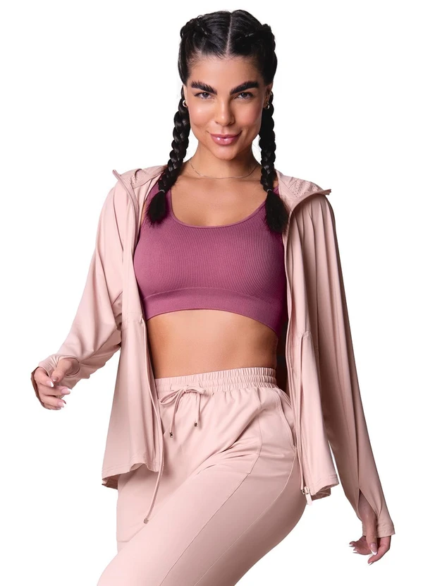 Zee Rucci - Jaqueta Comfort Poliamida Blush Rosa 5