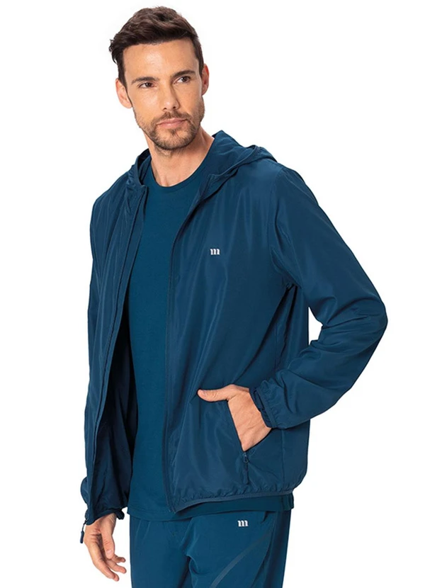 Malwee - Jaqueta Corta Vento Active Azul Petróleo 1