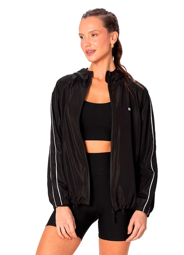 Malwee - Jaqueta Corta Vento Easy Care Active Preto