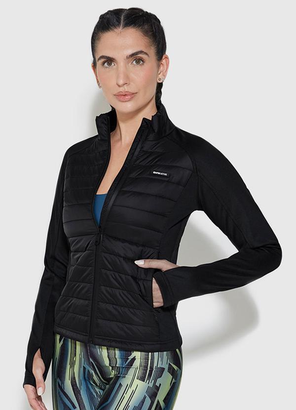Enfim - Jaqueta Feminina Matelassê Active Preto