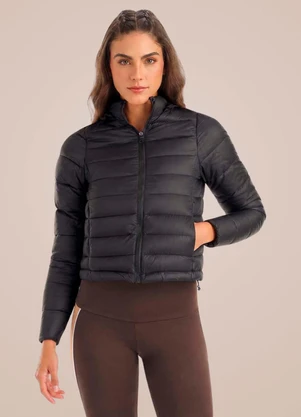 Endorfina - Jaqueta Feminina Microfibra Preto - ENDORFINA