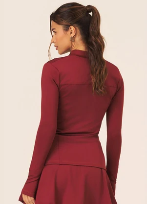 Vouq - Jaqueta Fitness Fit-Tech Performance Marsala - VOUQ
