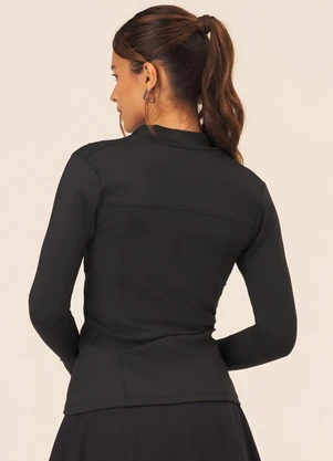 Vouq - Jaqueta Fitness Fit-Tech Performance Preto - VOUQ