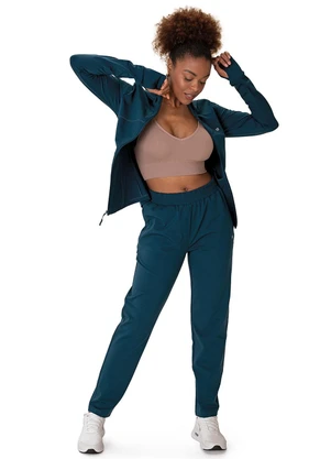 Malwee - Jaqueta Slim Double Jersey Active Azul Petróleo - MALWEE