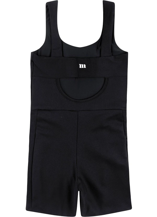 Malwee - Macaquinho Canelado com Bolso Preto 2