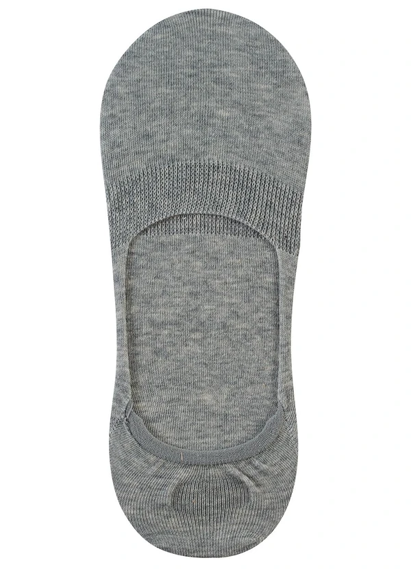 Zee Rucci - Kit com 3 pares Meias Sapatilhas Algodão Cinza 3