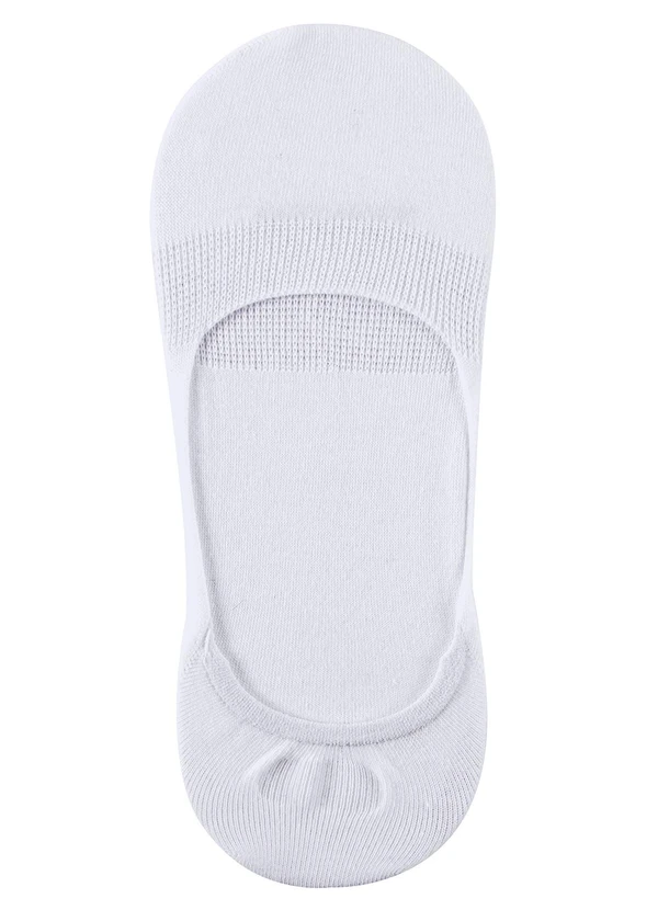 Zee Rucci - Kit com 3 pares Meias Sapatilhas Branco 3