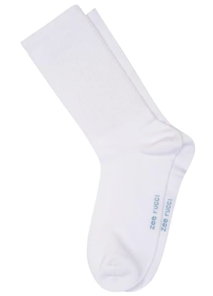 Zee Rucci - Meia Cano Alto Branco - ZEE RUCCI