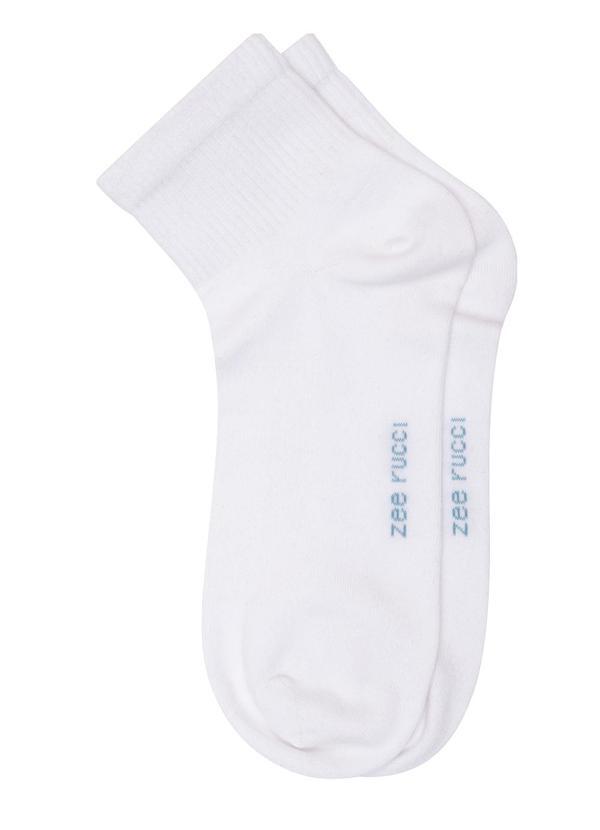Zee Rucci - Meia Cano Curto Branco