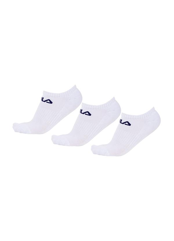 Fila - Tripack Unisex Cano Curto Branco