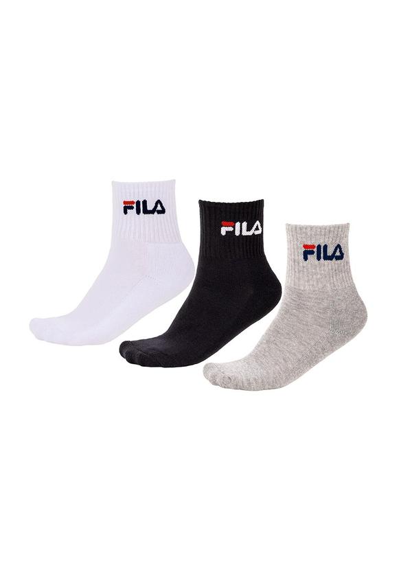 Fila - Tripack Unisex Cano Medio Cinza
