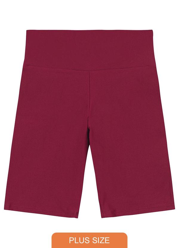 Enfim - Bermuda Uv Feminina Plus Active Bordo