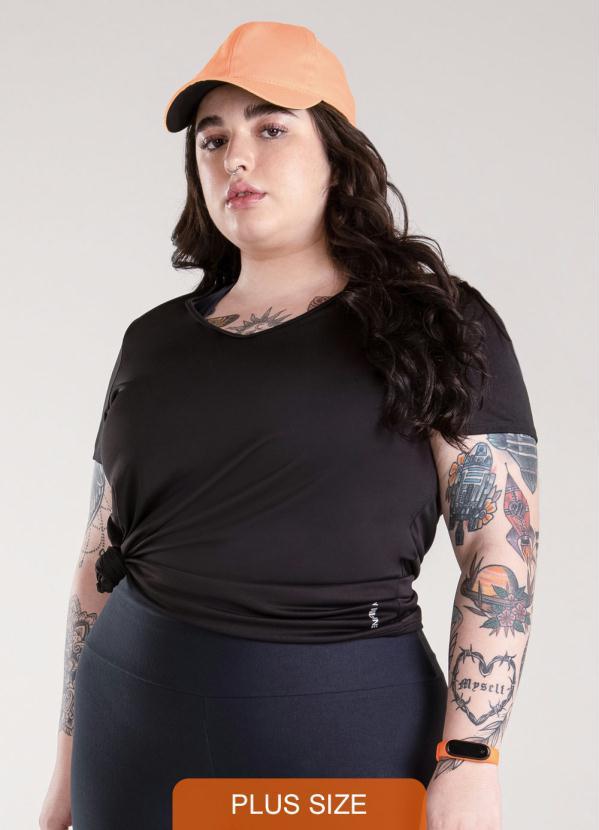 Enfim - Blusa Ampla Dry Active Preto