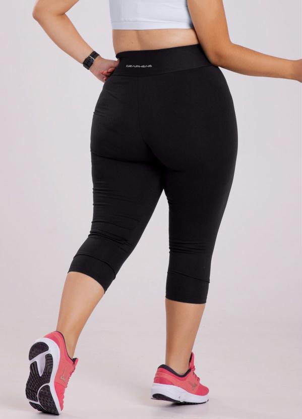 Graphene - Calça Corsario Malha Poliamida Preto 2