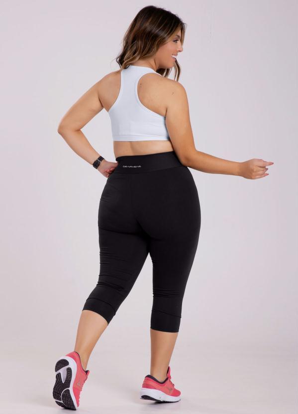 Graphene - Calça Corsario Malha Poliamida Preto 4