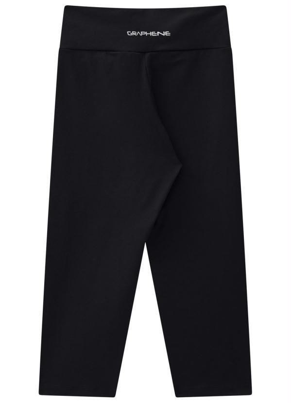 Graphene - Calça Corsario Malha Poliamida Preto 6