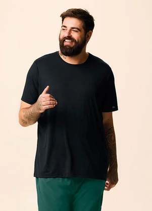 Malwee - Camiseta Slim Dry Active Plus Preto - MALWEE