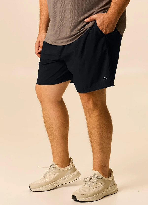Malwee - Shorts Masculino Active Plus Preto
