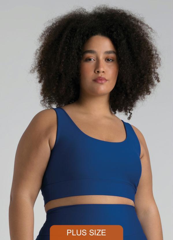 Enfim - Top Bojo Removível Proteção Uv50+ Dry Azul