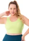 Zee Rucci - Top Plus com Bojo Removível sem Costura Verde - variação: Verde