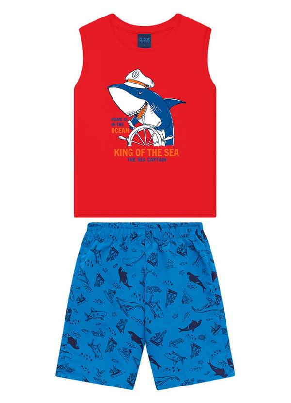 Ddk - Conjunto Infantil Menino Vermelha