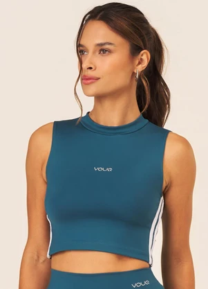 Vouq - Cropped Fitness Fit-Tech Sport Regata Azul - VOUQ