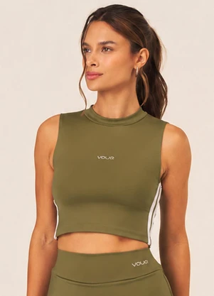 Vouq - Cropped Fitness Fit-Tech Sport Regata Musgo - VOUQ