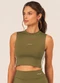 Vouq - Cropped Fitness Fit-Tech Sport Regata Musgo - variação: Musgo