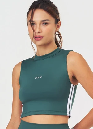 Vouq - Cropped Fitness Fit-Tech Sport Regata Verde - VOUQ