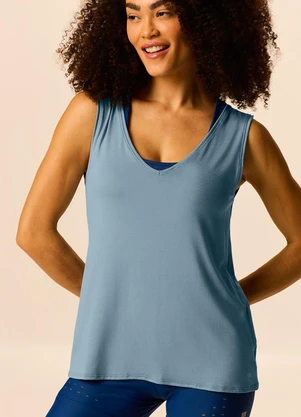 Malwee - Regata Alongada Ampla Active Azul Pastel - MALWEE