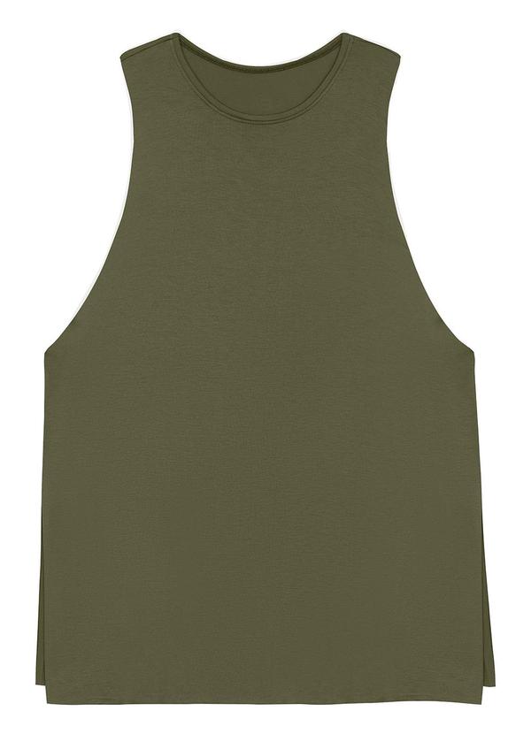 Enfim - Regata Alongada com Fenda Active Verde Militar