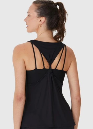 Malwee - Regata Alongada Malha Dry Preto - MALWEE