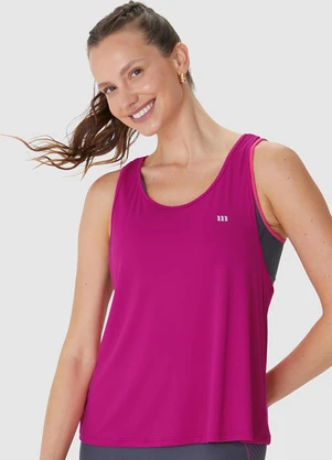 Malwee - Regata Alongada Malha Dry Rosa Escuro - MALWEE