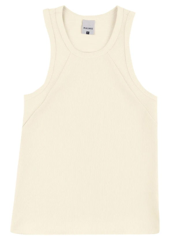 Malwee - Regata Canelada com Refletivo Off White 7