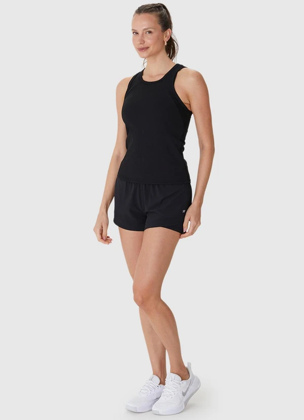 Malwee - Regata Canelada com Refletivo Preto 3