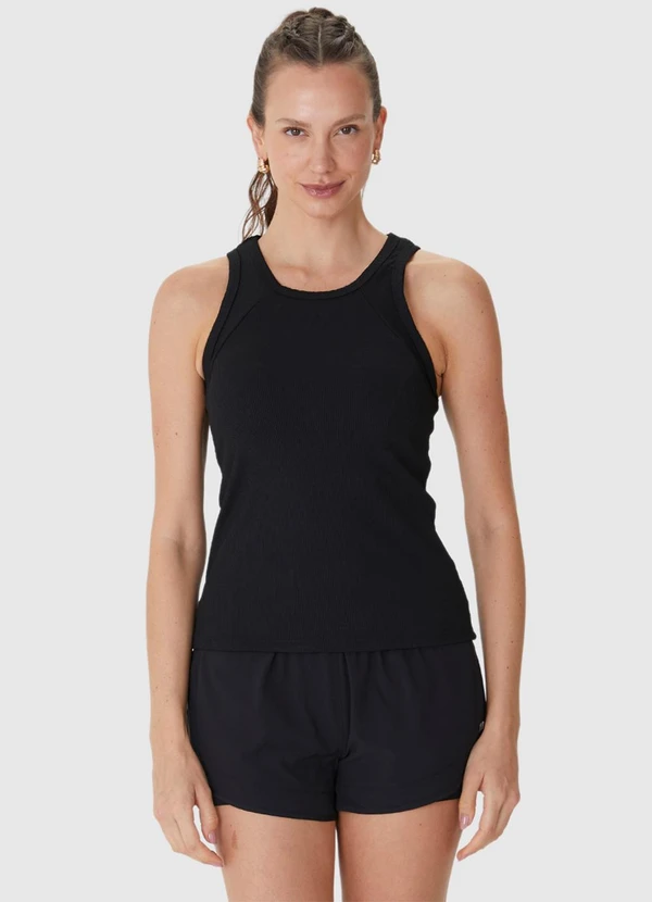 Malwee - Regata Canelada com Refletivo Preto 4