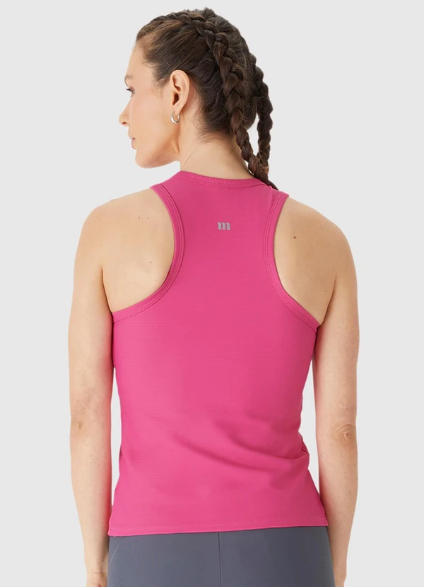 Malwee - Regata Canelada com Refletivo Rosa Escuro 2