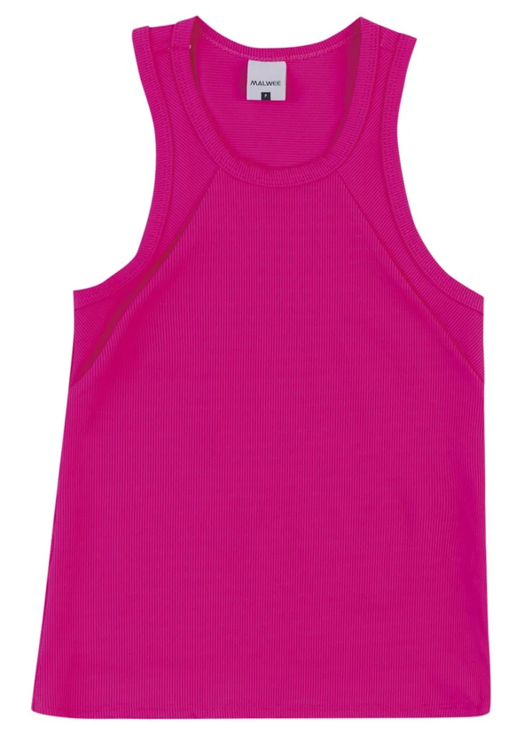 Malwee - Regata Canelada com Refletivo Rosa Escuro 6