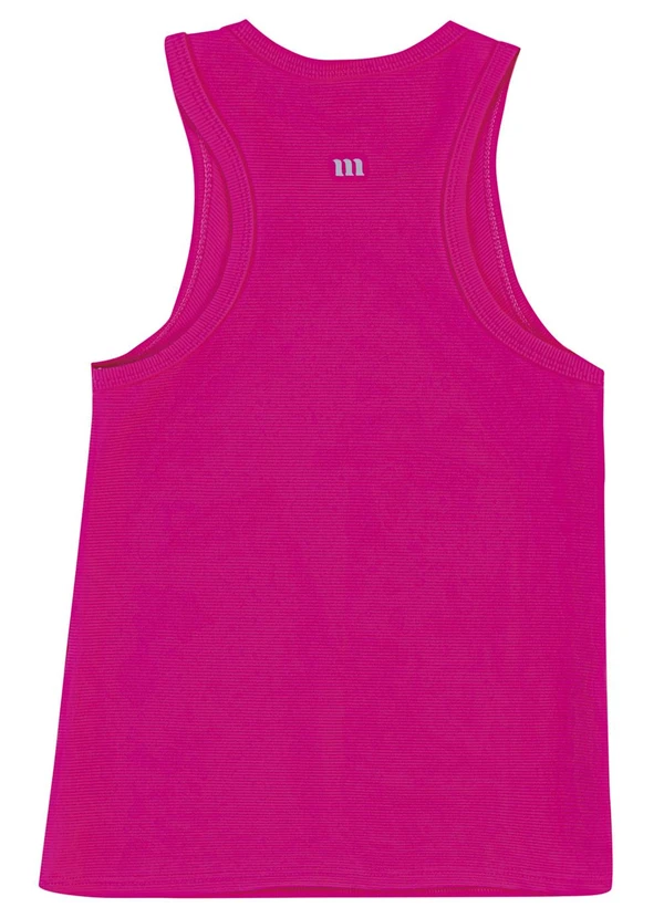 Malwee - Regata Canelada com Refletivo Rosa Escuro 7