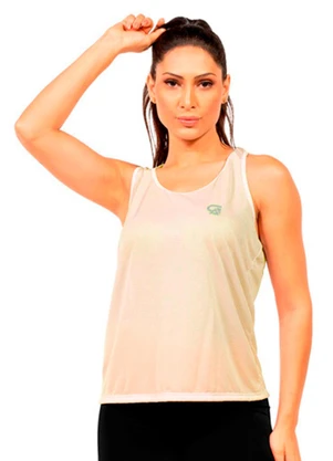 Cobertura - Regata com Estampa Feminina Bege - COBERTURA