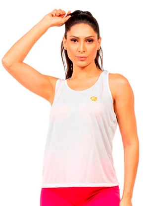 Cobertura - Regata com Estampa Feminina Branco - COBERTURA