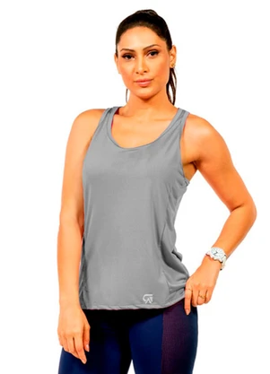 Cobertura - Regata com Estampa Feminina Cinza - COBERTURA