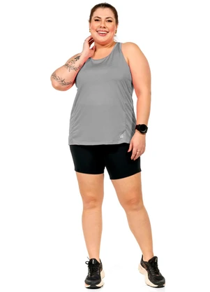 Cobertura - Regata com Estampa Feminina Cinza - COBERTURA