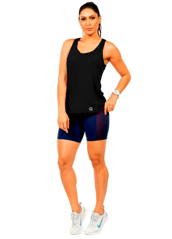 Cobertura - Regata com Estampa Feminina Preto 2