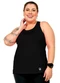 Cobertura - Regata com Estampa Feminina Rosa  - variação: Preto