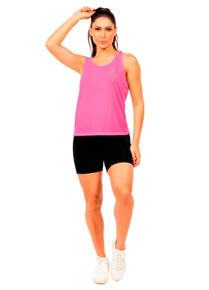 Cobertura - Regata com Estampa Feminina Rosa  - COBERTURA