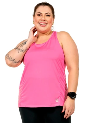 Cobertura - Regata com Estampa Feminina Rosa  - COBERTURA