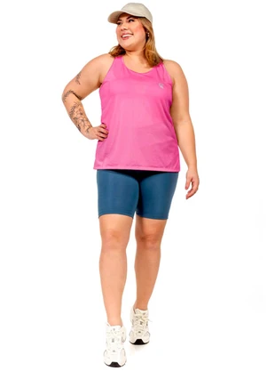 Cobertura - Regata com Estampa Feminina Rosa  - COBERTURA